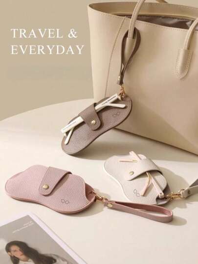 1/2/3pcs Glasses Storage Bag Sunglasses Storage Bag Hanging Sunglasses Portable Storage Box Hanging Bag Sunglasses Box Glasses Clip