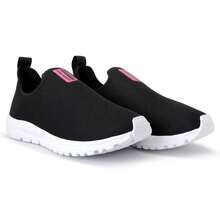 Kit 2 Tênis Meia Feminino Calce Fácil Botinha Ortopédico Esportivo Sneaker Slip On Casual confortável Academia - PTOBCO-PNKBCO - Visão 2