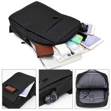 Mochila minimalista para hombres, mochila versátil de gran capacidad para estudiantes, computadoras, viajes, bolsa de negocios unisex lavable