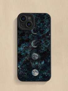 纹理边缘彩绘月相保护手机壳适用于 14、14 Pro、14 Pro Max，3D 卡通手机壳适用于 13、13 Pro、13 Pro Max、11、11 Pro Max、12、12 Pro、12 Pro Max、XR、XS，适合 15、15 Pro、15 Pro Max、16、16 Pro、16 Pro Max、S23、S24、S25、S24 Plus、S25 Plus、A56、A36、A26