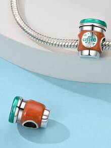 STYFNE 1 Stück Süßigkeiten Schneehütte Perlen Eiscreme Lkw Charm, glänzender Perlen Quaste Anhänger, geeignet für DIY Armbänder, Damenschmuck, kleine Alltagsgeschenke