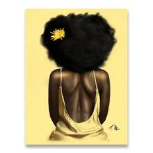 1 buc. Artă africană, portret de femeie, pictură pe pânză, poster și imprimare, scandinavă, artă de perete, imagine pentru living, cadru opțional