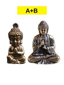 1 Pièce Mini Ornement De Sakyamuni En Laiton Pur: Ajoutez Une Touche De Zen À Votre Décoration Intérieure (certaines Parties Sont Envoyées Au Hasard)