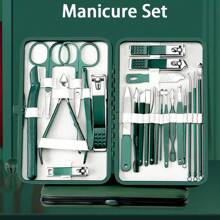 18/16/10/7/24pcs Professional Nail Care Kit - Complete Manicure & Pedicure Set With Tools, Nail Clippers, Files, And Storage Case- Grooming Kit For Travel Or Home