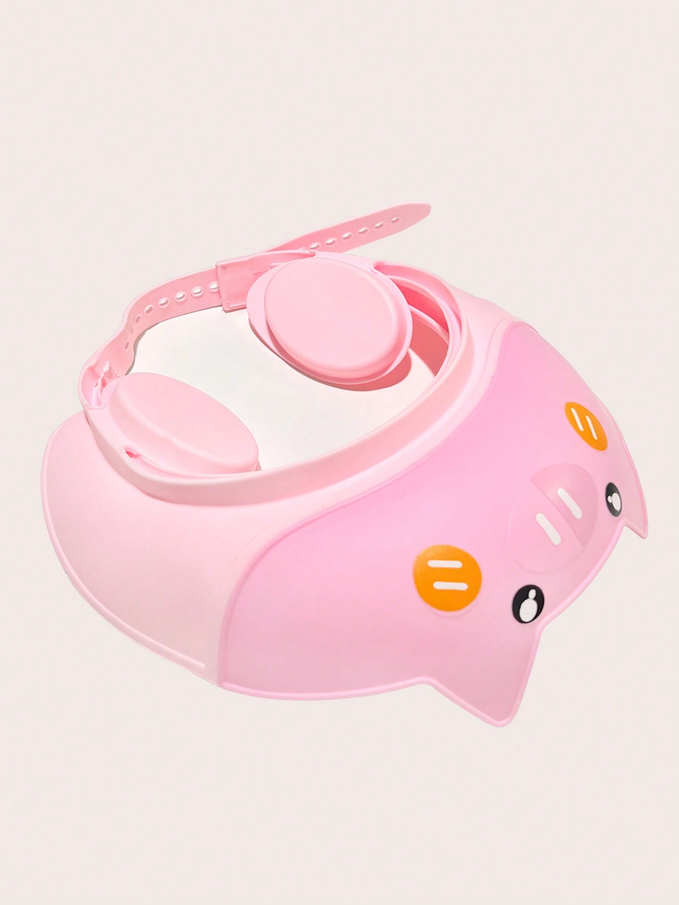 1 Cute Pig Shampoo Cap For Infants And Young Children, Adjustable, Soft, Comfortable, Protective Ear Cover, Water Cap
