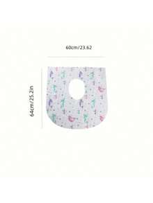12pcs Disposable Cartoon Non-Woven Toilet Seat Covers, Universal For Babies, Portable Disposable Toilet Seat Covers, Public Restroom & Travel Toilet Seat Covers, Travel Accessories - Multicolor - View 2