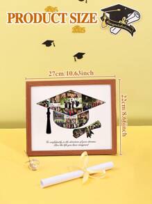 Collage personalizado de fotos de graduación, regalos de graduación, gorros de graduación, collages de gorros de graduación, regalos para egresados, exhibiciones de fotos escolares, entrega los mejores regalos de graduación.