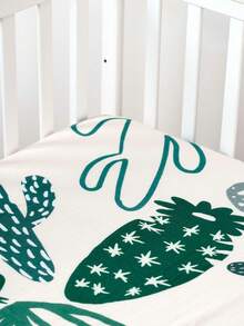 1pc Cotton Muslin Baby Crib Sheet, Unisex Design, Suitable For Standard Baby Crib Mattress - Multicolor - View 6