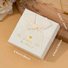 Caja de exhibición y almacenamiento de joyas, con diversos estilos de cajas de regalo, cajas de almacenamiento de joyas con moño, para guardar anillos, collares, pulseras, aretes, etc.