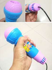 1pc Random Color Echo Microphone Toy,Perfect Gift To Have Fun With Singing And Pronunciation - No Batteries Required!(Some Parts Are Sent Random)