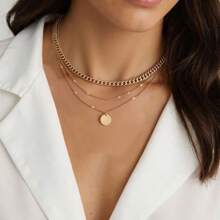 Colar dourado em Y com strass e pérolas artificiais, design elegante, adequado para uso diário feminino, presente de amizade, festa, acessórios de joalheria premium, colar multicamadas de aço inoxidável