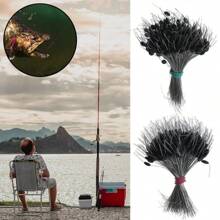 300 peças de silicone para linha de pesca, rolha oval para linha de pesca profissional, resistente a fios, equipamento de pesca