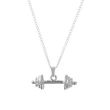 Colar Corrente Masculina Halter Academia Fitness Aço Inoxidável 60 cm