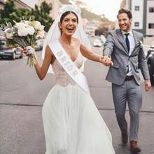 Bride To Be Sash Bridal White Veil And Headband For Wedding 3Pcs Bride Pearl Satin Sash Bachelorette Veil Party Decorations Bridal Shower Veil With Comb Engagement Gifts