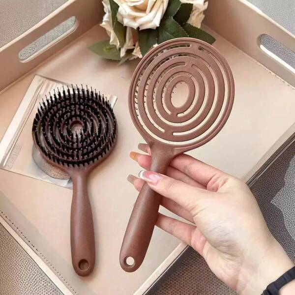 1 Hollow Massage Comb, Breathable Design To Improve Dryness, Massage Scalp To Promote Blood Circulation And Hair Care (Daily Hair Care Scenarios), Hair Styling, Hair Stuff, Comb Hair ,Hair Accessories
