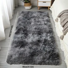1 Stück Luxus Plüsch rutschfeste Bodenmatte - Weich, flauschig, Batik-Effekt, unifarbene, hochwertige Polyester Matte, nur Handwäsche, rechteckige Bodenmatte für den Innenbereich in Wohnzimmer, Schlafzimmer, Badezimmer, Eingangsbereich, mit strukturierter Oberfläche, maschinell hergestellt, langlebig, Raumdekoration, Schulanfang