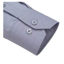 Men's Slim Fit Shirt In Mitong Fabric - Comfort And Style - Xám - Xem 3