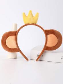 Halloween Cartoon Animal Headband Plush Hair Accessories Rabbit Cat Cow Tiger Sheep - One Size - View 38