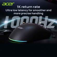Acer OMR226 3-Mode Wireless Mouse | Intelligent Battery Display +130h Long Lasting, Ergonomic Lightweight Design, Cross-Device Seamless Switching For Office & Entertainment Dual Modes, White