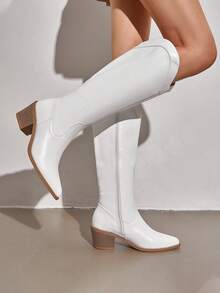 Women's Western Boot - White - View 4