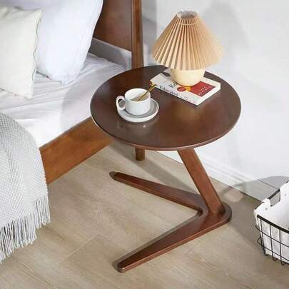 1pc Modern Minimalist Wooden Edge Table, Suitable For Sofa Side Table, Coffee Table, Unique Shape And Practical Surface, Perfectly Creates A Comfortable Home Environment, Coffee Corner Table Fit For Home Decor, Gifts, Parties And Seasonal Celebrations, Housewarming Gift For Friends