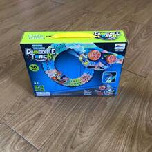 圣诞礼物！新年礼物！返校礼物！派对礼物！一套夜光磁性轨道车，可拼装轨道车，悬挂式轨道车，男孩女孩生日礼物（不含电池）