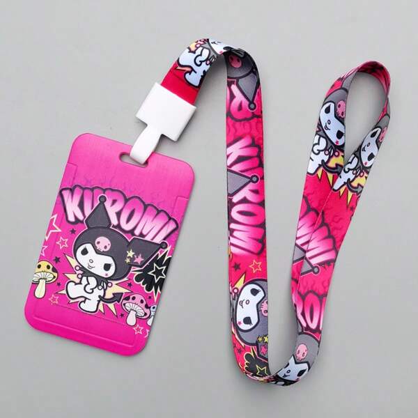 Sanrio 1 Stück süßer Anime Sanrio Cartoon Charakter Ausweishalter/Ausweisbörse, leichtes und praktisches Design für Krankenschwester, Bankangestellte, Sicherheitspersonal und Büromitarbeiter zum Tragen von Arbeitsausweis, Kreditkarten, Fahrkarten