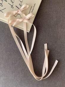 10pcs Women's Polyester Colorful Bow Ribbon Hair Clips, Sweet Cute Hair Barrettes With Lace, Elegant Ballet Y2K Fairy Hair Accessories, Suitable For Daily Use Claw Clips