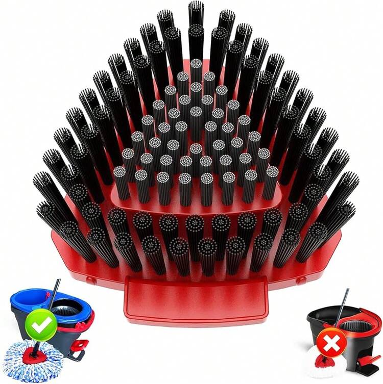 2-Pack Upgraded Rotating Mop Scrub Mop Brush Compatible With O Cedar 2 RinseClean, Kitchen, Deck, Bathroom, And Shower Floor Scrubber - 小號(1包) - 查看 1