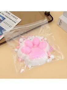 1 pieza Juguete para apretar con forma de pata de gato, juguete antiestrés para estudiantes y adultos, de plástico resistente, adecuado para todas las razas y tamaños, diseño kawaii de pata de animal, adecuado para oficina, vacaciones y regalos