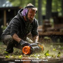 Procase Orejeras contra Ruido, Protector Auditivo NRR 28 dB Cancelación de Ruidos Profesional Earmuff para Protección del Oído en Campo de Disparo Temporada de Caza y Lugar Ruidoso -Rojo - Marino/Morado - Ver 12