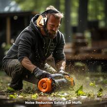 Procase Orejeras contra Ruido, Protector Auditivo NRR 28 dB Cancelación de Ruidos Profesional Earmuff para Protección del Oído en Campo de Disparo Temporada de Caza y Lugar Ruidoso -Rojo - Oro Purpurina - Ver 6