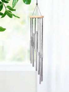 Carillón de viento arcoíris para exteriores, carillón de viento de tubos metálicos para uso en exteriores, adecuado para jardín, terraza, balcón y decoración del hogar. Carillón de viento con 12 tubos de aluminio y ganchos, carillón de viento metálico, carillón de viento musical - Multicolor - Ver 15