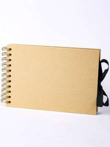 1 pièce de contenu de texte personnalisable, nœud en spirale, ruban, ressort de carte, album photo de style à rabat, album photo fait main, multifonctionnel, ornemental, réutilisable, raffiné, élégant, de haute qualité, coloré, moderne, personnalisé, unique, cadeau idéal pour lui, cadeau idéal pour elle, petit ami, papa, petite amie, maman, famille, amis, salon de thé, maison, jardin, bureau, pour les anniversaires, pour la Saint-Valentin, pour la fête des mères, pour les anniversaires, pour la fête des pères, pour la remise des diplômes, pour les mariages, pour le pendaison de crémaillère