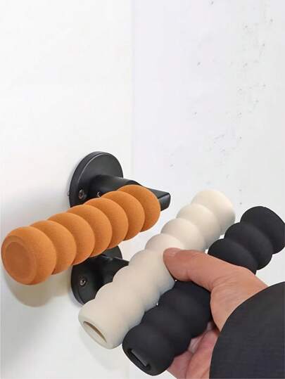 Juego de 1/2/4 Protectores de asa de puerta en espiral de colores | Protectores de manija gruesos antiestaticos, antichoque y antirasguños - Realzadores de agarre silenciosos y reutilizables para manijas de dormitorio, baño, ventana y refrigerador - Fácil instalación e ideal como regalo de vacaciones