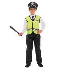 Morph Costumes Fun Shack Kids Police Costume - High-Vis Officer Outfit With Badge, Perfect For Halloween, Dress-Up, Role Play & Fancy Dress