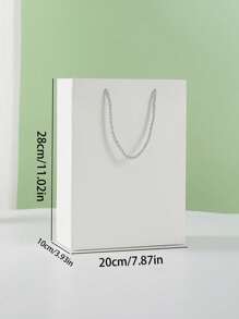 1pc Cute Solid Color Jewelry Handbag, Elegant Jewelry Packaging Bag, Ideal Gift Bag For Accessories. Suitable For Holiday, Wedding, Birthday, Graduation Season Gift Packaging