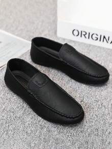 2025 Men's Fashion Business Dress Shoes, Soft Bottom Comfortable Slip-On Loafers, Non-Slip Wear-Resistant Casual Shoes (Product Runs Small, Suggest Ordering One Size Up)