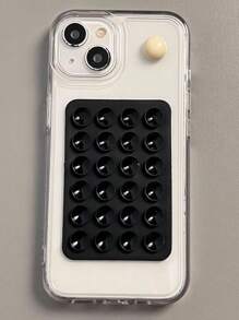 1 Peça 24 Adesivos de Patches de Ventosa de Silicone Dupla Face, Suporte de Ventosa para Celular, Patches de Silicone com Ventosa Dupla Face Antiderrapante