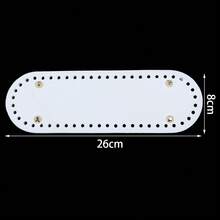 1pc Handmade PU Leather Oval Woven Bag Bottom Board, High Quality PU Leather Durable, Waterproof Bottom Insert, Suitable For Crochet, Sewing And DIY Crafts - Multicolor-oval - View 23
