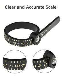 1/2Pcs Mido Ring Measuring Ring US Size Finger Size Adjuster Standard Soft Size Ring Measurement Tool Ring Sizer Measuring Set Reusable Finger Size Gauge Measuring Tool With Magnified Glass Jewelry Sizing Tool 1-17 USA Rings Size Valentine's Day Ring Size Measurement