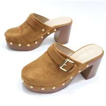 Clogs, Elegant Summer Sandals For Women - Camel - View 3