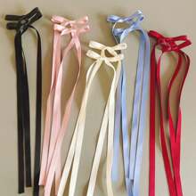 10pcs Women's Polyester Colorful Bow Ribbon Hair Clips, Sweet Cute Hair Barrettes With Lace, Elegant Ballet Y2K Fairy Hair Accessories, Suitable For Daily Use Claw Clips