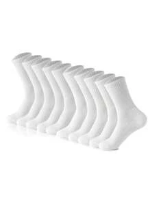 5 Pairs Of Black And White Thick Men's And Women's Winter Socks, Fashionable, Casual, Comfortable, Breathable, Odor Proof, Outdoor Sports, Running, Fitness, Compression Knee Socks, Black And White High Tube Socks For Business And Leisure Vacations