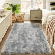 1pc, Soft Area Rugs For Bedroom Fluffy, Non-Slip Fuzzy Shag Plush Soft Shaggy Bedside Rug, Tie-Dyed Living Room Carpet For Girls Kids Baby Teen Dorm Home Decor, Bedroom Living Room Nursery Room Rug , Easy-Care Home Accent - Rainbow Tie Dye - View 15