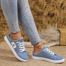 Women's Summer New Europe And The United States Sandals Female Elastic Band Stitching Hollow Thick Bottom With Open-Toe Casual Sandals - 藍色 - 查看 3