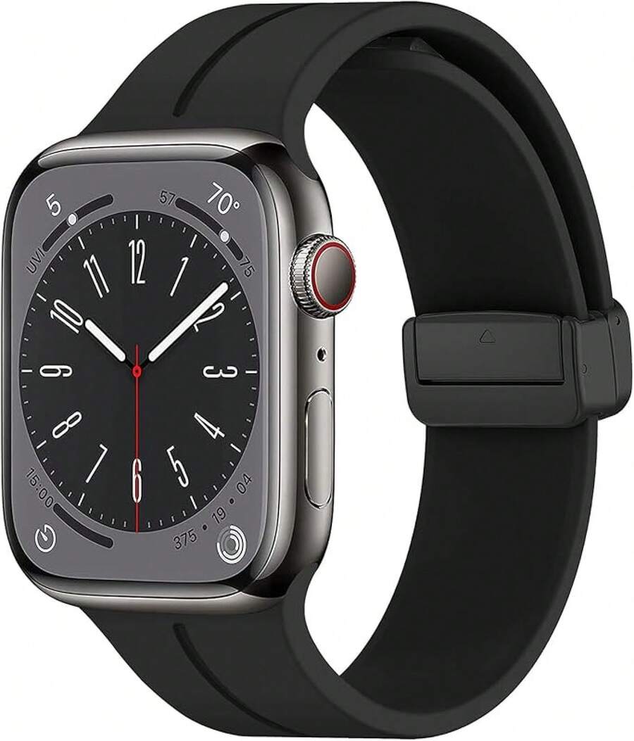 Smart Watch Strap - Black - View 1