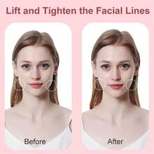 1PCS Exerciser,Double Chin Reducer,Facial Yoga For Skin Tighten Firm,Face Exerciser& Jawline Shaper, Jaw Trainer,Facial And Neck Exercise For Women And Men,Double Chin Breathing Exercise Device (Pink) - hồng - Xem 3