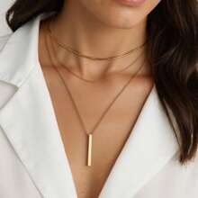 Colar dourado em Y com strass e pérolas artificiais, design elegante, adequado para uso diário feminino, presente de amizade, festa, acessórios de joalheria premium, colar multicamadas de aço inoxidável