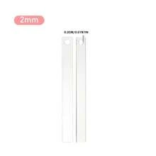 2 Stücke transparenter Acryl Weichton Dickenmesser, Weichton Glättmatte & Lineal, DIY Weichton Bastelbedarf Werkzeug